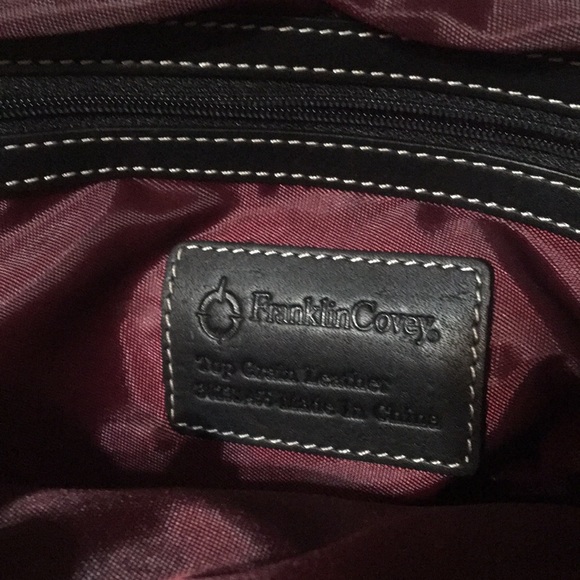 Franklin Covey leather tote - Picture 3 of 6